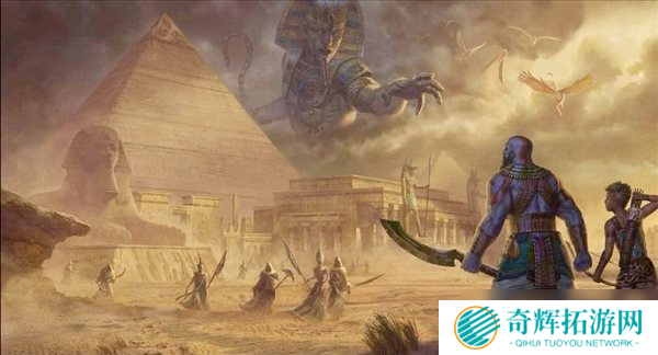 网友绘制《战神6》遐想艺术图 老父亲大战狮身人面兽 网友绘制《战神6》概念艺术图 老父亲大战狮身人面兽