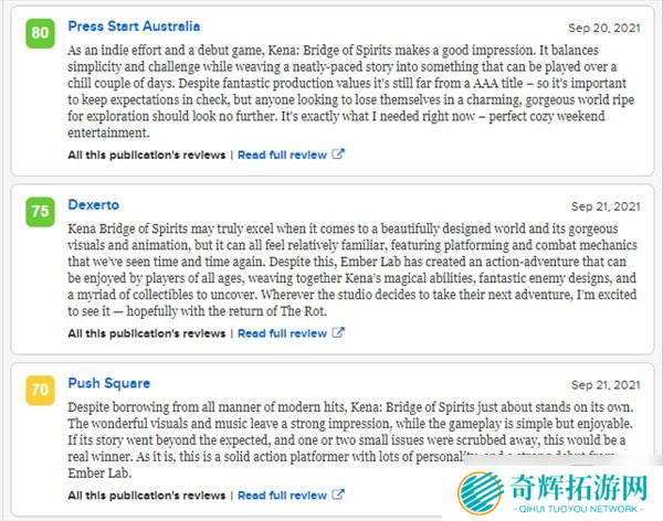 《柯娜：精神之桥》M站均分84 风格独特，一致好评