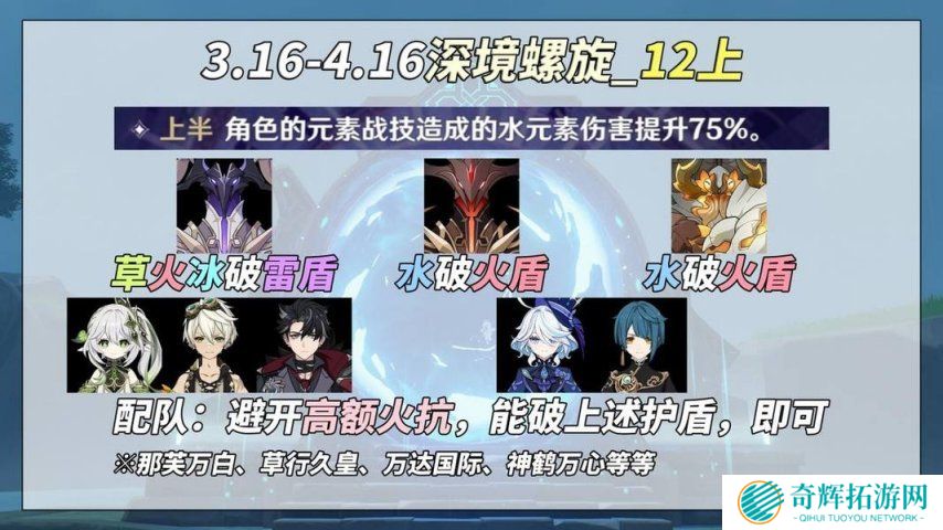 《原神》V5.4 深渊满星攻略 机制怪大合集？老角色轻松拿捏！