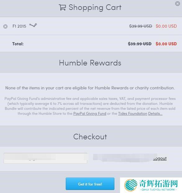 Humble新福利喜+1 竞速游戏《F1 2015》免费赠送