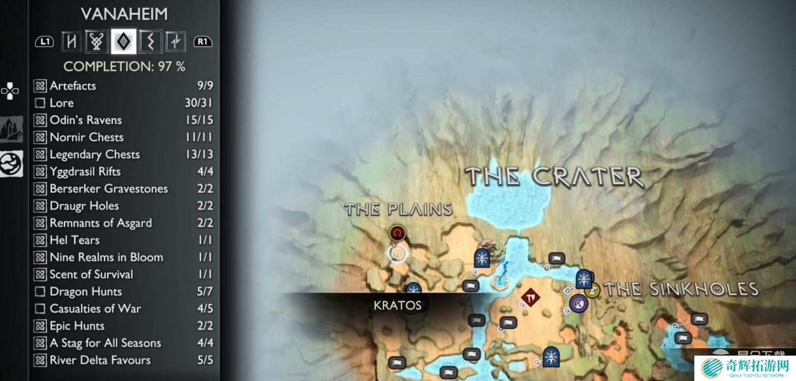 《战神5》平原传说标示位置介绍