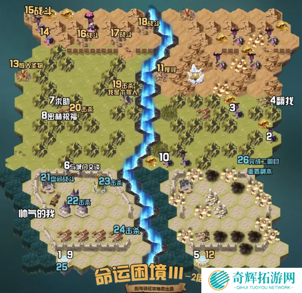 剑与远征组队服命运困境Ⅲ新奇境通关路线图图三