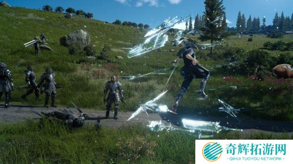 诺克特（ノクト）一行人搭乘的雷格里亚原本只能行驶在道路上