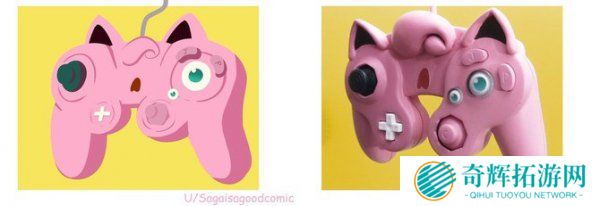 玩家自制宝可梦胖丁手柄 造型魔性诡异