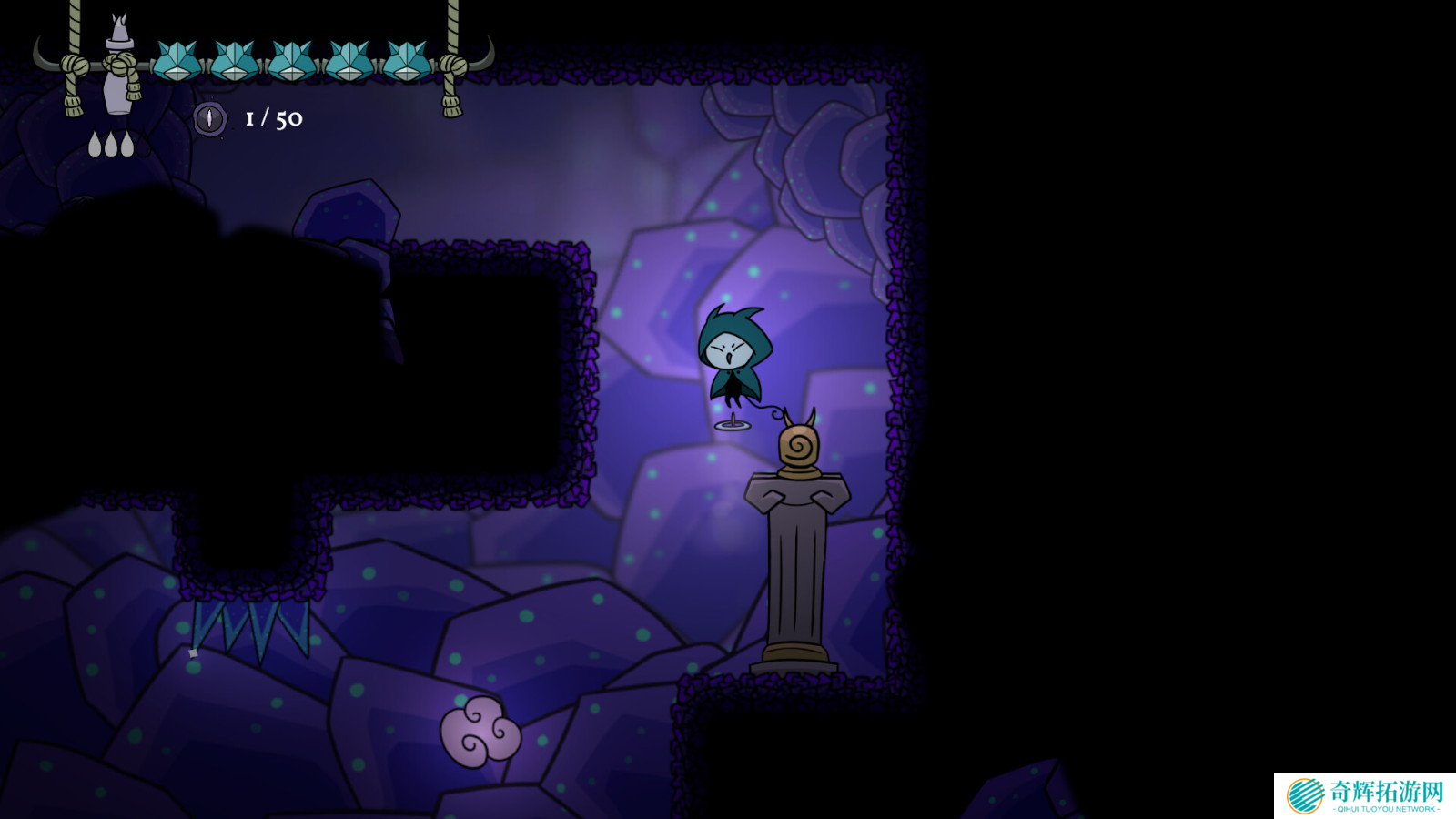 手绘风类银河战士恶魔城游戏《Aestik》 8月26日发售