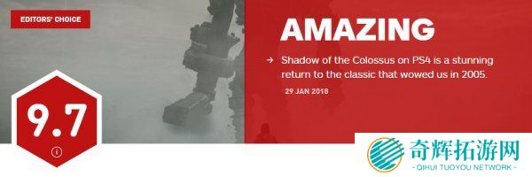 《旺达与巨像 重制版》媒体评分解禁 一致好评