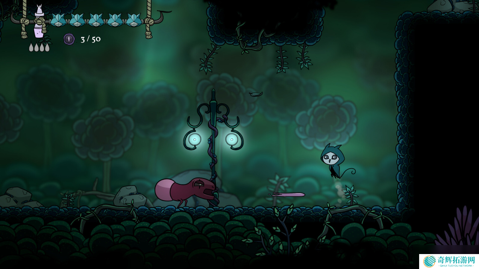 手绘风类银河战士恶魔城游戏《Aestik》 8月26日发售