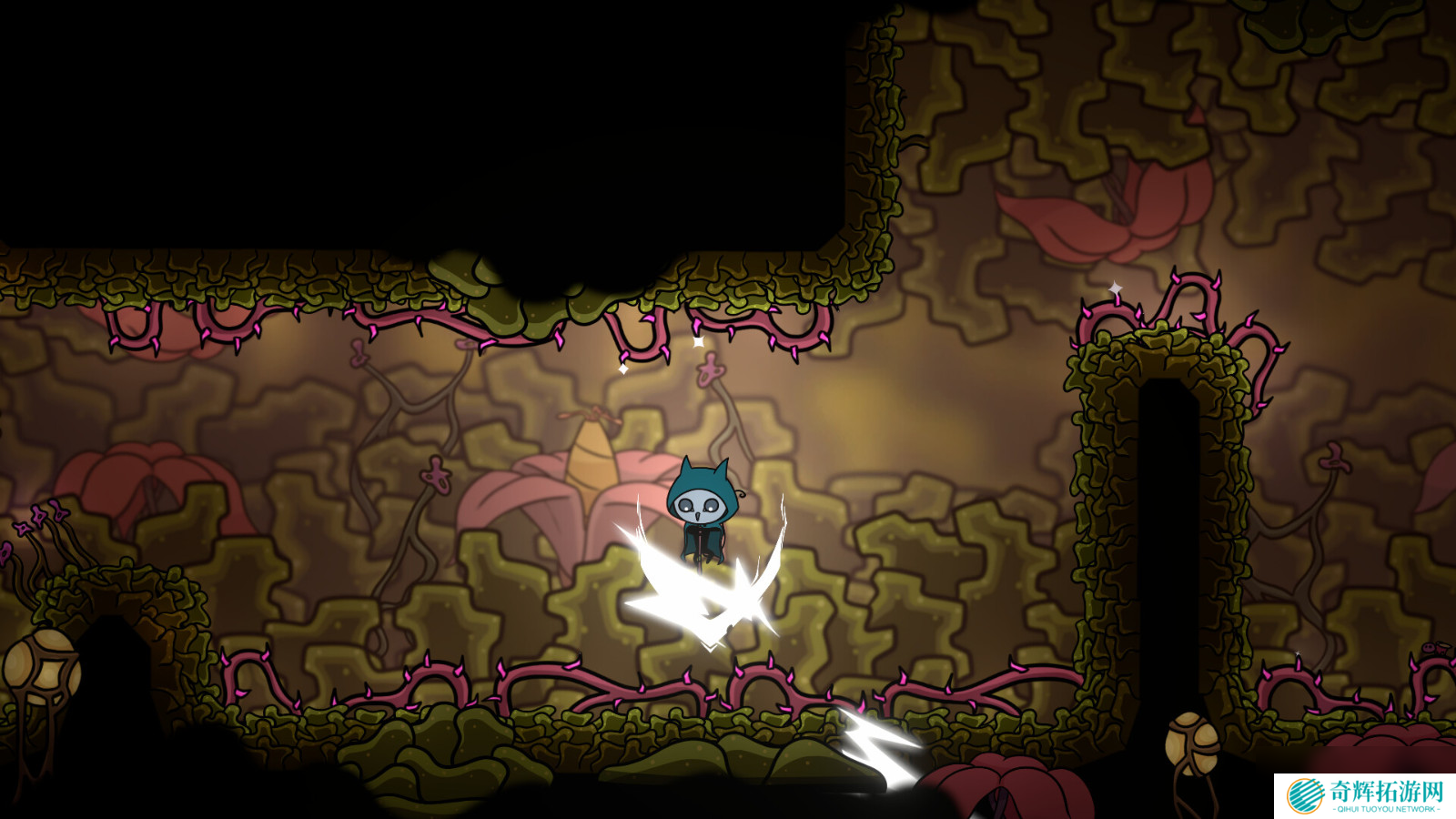 手绘风类银河战士恶魔城游戏《Aestik》 8月26日发售