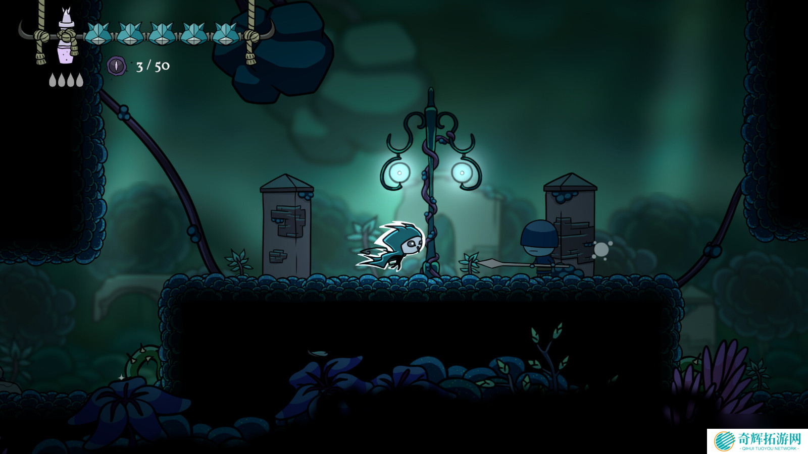 手绘风类银河战士恶魔城游戏《Aestik》 8月26日发售