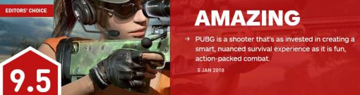 《绝地求生》IGN终评9.5分:紧张刺激回味无穷
