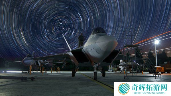 星轨下整装待发《皇牌空战7:未知天空》F-22霸气截图