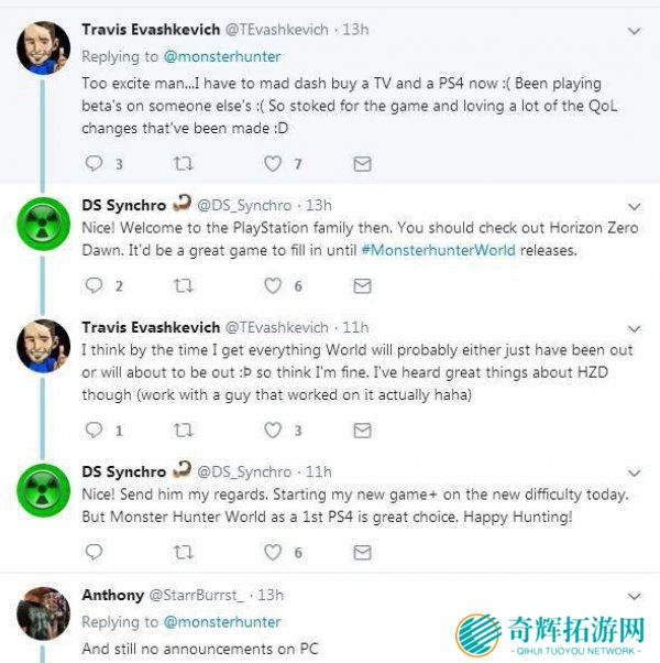 《怪物猎人世界》官微特发喜讯 游戏发售倒计时30天