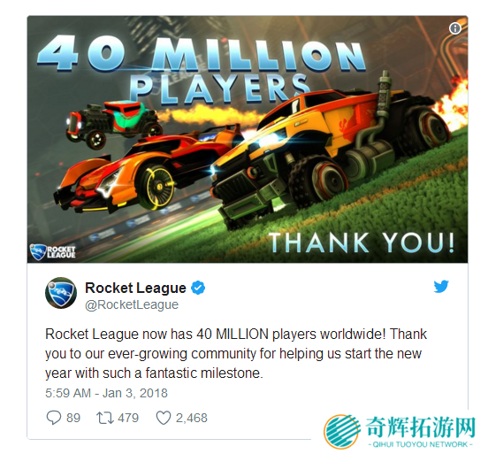 《火箭联盟》全球玩家超过4000万 可惜国服锁区 《火箭联盟》全球玩家超过4000万 可惜国服锁区