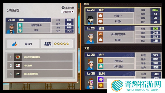 潜水员戴夫员工配置是什么