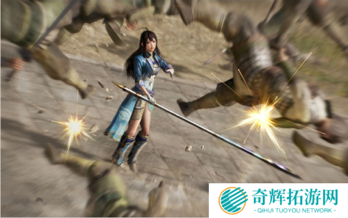 《真三国无双8》武将截图 辛宪英手拿大刀英姿飒爽