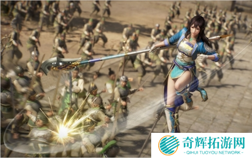 《真三国无双8》武将截图 辛宪英手拿大刀英姿飒爽