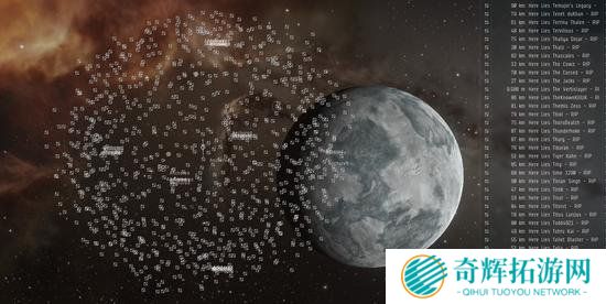 为这行为点赞 《EVE》玩家打造太空墓地纪念战死者