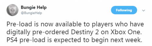 命运2XBox one平台预载开启 PC版搭载文字聊天系统