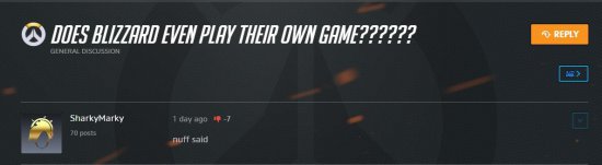 玩家质疑《守望先锋》设计师没玩过游戏 总监强势回复